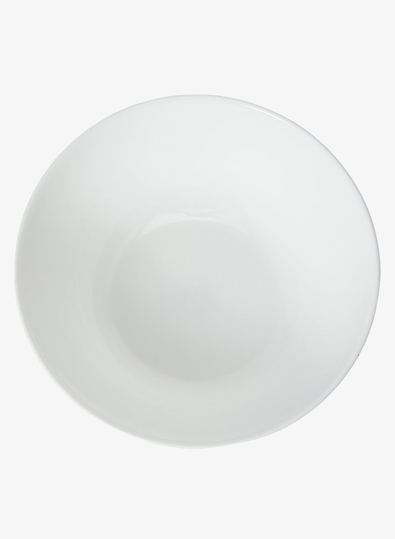 Noon East Set of 6 White Opal Glass Cereal and Soup Bowl, Dishwasher & Microwave Safe Round Bowls for Cereal, Soup, Salad and Rice - Image 4